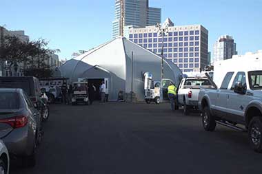 San Diego spending millions to build elaborate tent facility for homeless