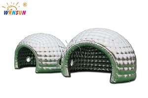 silver inflatable dome tent 1