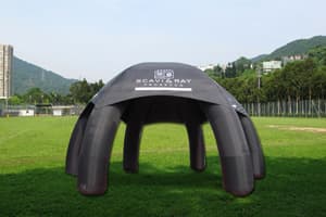 large inflatable tent-black