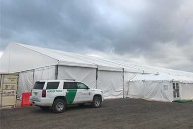 Two new inflatable tent cities