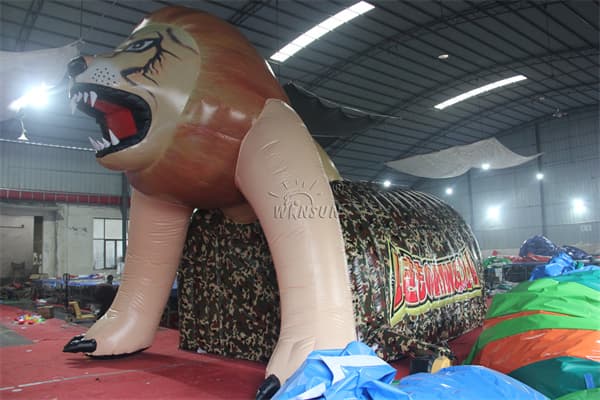 Best Price Inflatable Lion Sport Tunnel Tent Manufacturer Wst-102