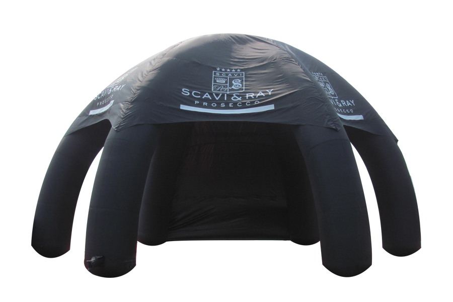 large inflatable tent-black