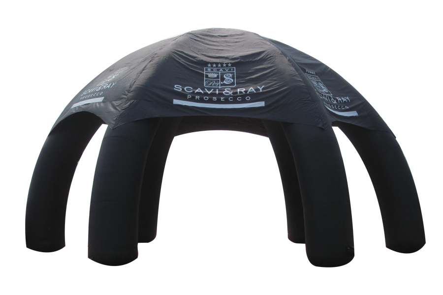 large inflatable tent-black