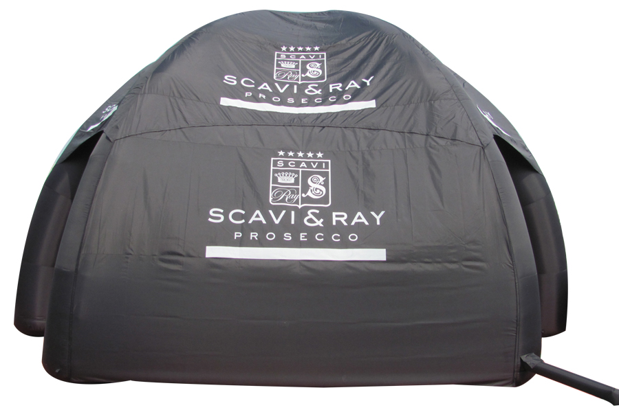 large inflatable tent-black