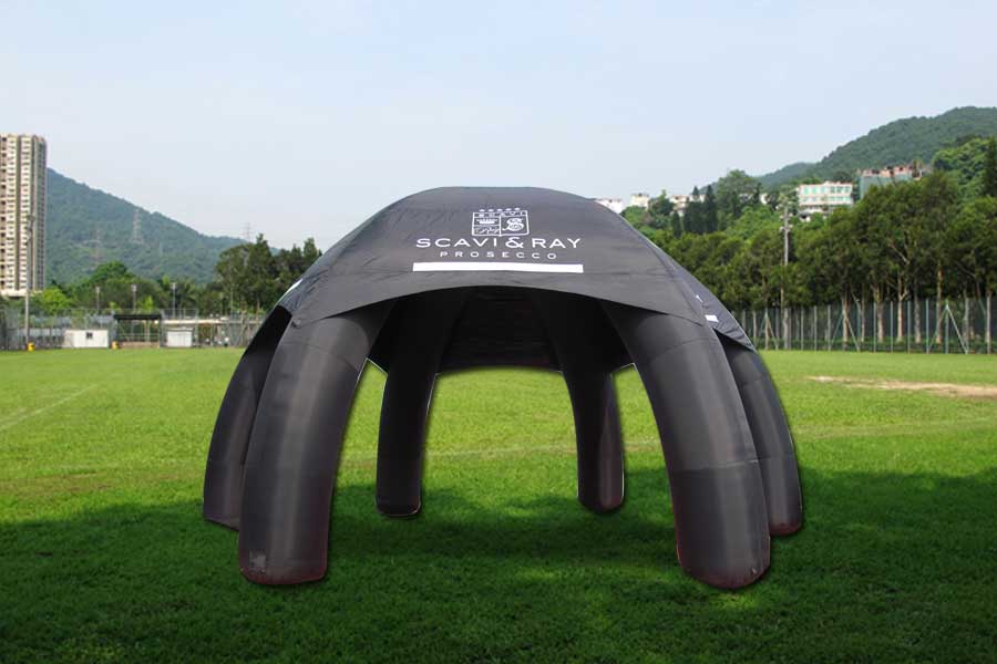 large inflatable tent-black