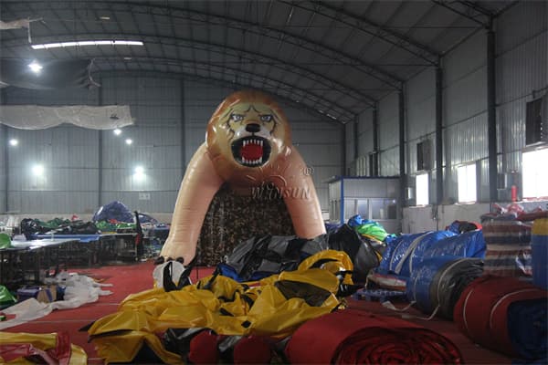 Popular Inflatable Lion Sport Tunnel Tent For Event Wst-102