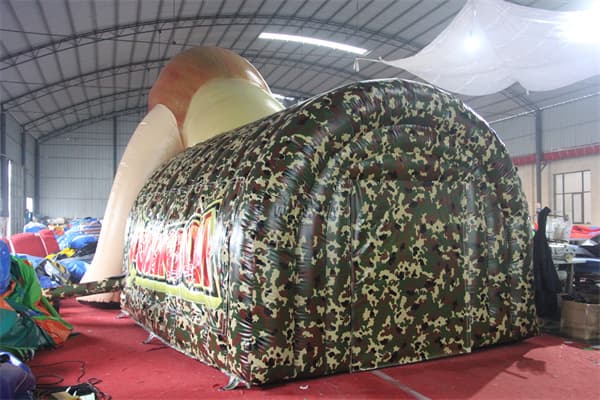 Pvc Inflatable Lion Sport Tunnel Tent Supplier Wst-102