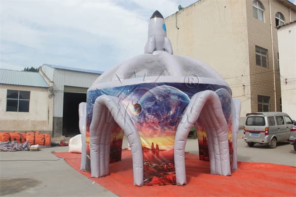 Cheap Inflatable Outer Space Rocket Tent For Party Wst-068
