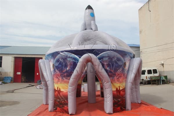 Custom Inflatable Outer Space Rocket Tent For Party Wst-068