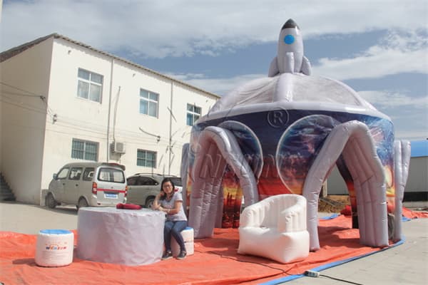 Custom Inflatable Outer Space Rocket Tent Manufacturer Wst-068