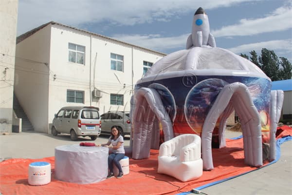 Custom Inflatable Outer Space Rocket Tent Supplier Wst-068
