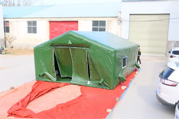 Customized Inflatable Military Tent For Energency Use Wst108