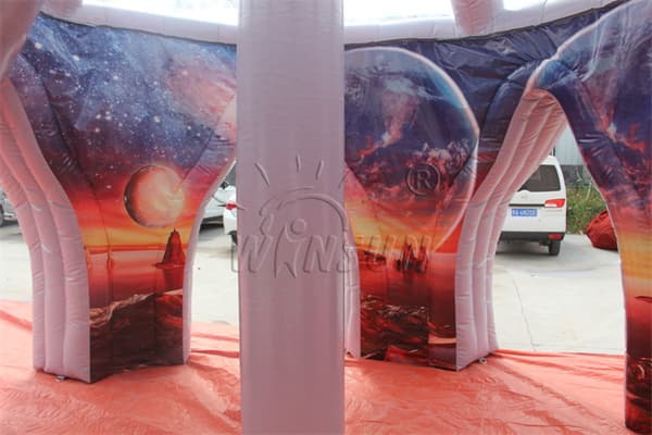 Durable Inflatable Outer Space Rocket Tent For Party Wst-068