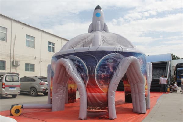 Factory Price Inflatable Outer Space Rocket Tent For Advertising Wst-068