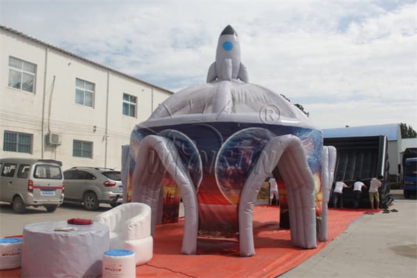 High Quality Inflatable Outer Space Rocket Tent For Sale Wst-068