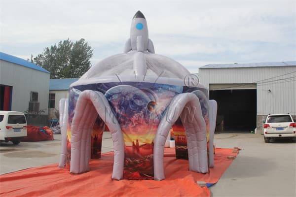 Hot Sale Inflatable Outer Space Rocket Tent For Party Wst-068