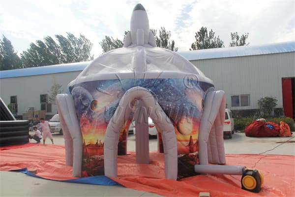 New Design Inflatable Outer Space Rocket Tent For Event Wst-068