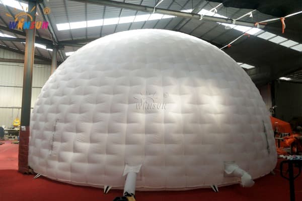 Outdoor Inflatable White Dome Camping Tent For Advertising Wst113