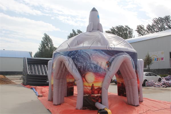 Popular Inflatable Outer Space Rocket Tent Manufacturer Wst-068