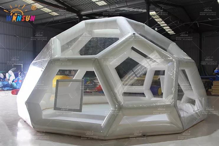Inflatable commercial transparent bubble tent