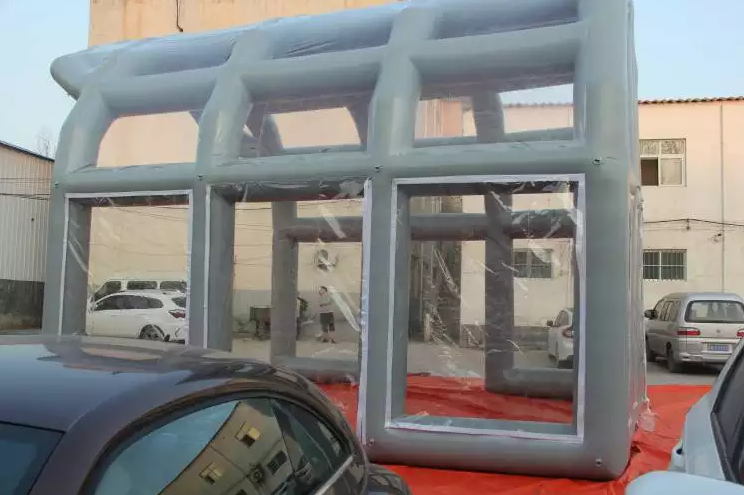 Outdoor inflatable spray paint booth tent