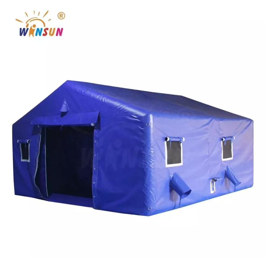 Durable mobile inflatable camping tent outdoor event tent emergency shelter tent