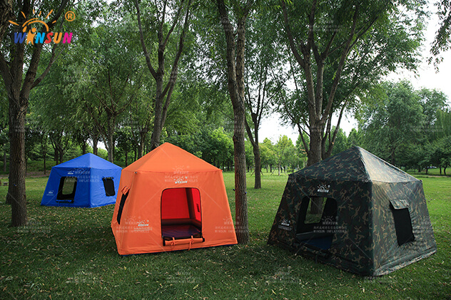 Double Layers Outdoor Inflatable Camping Tent