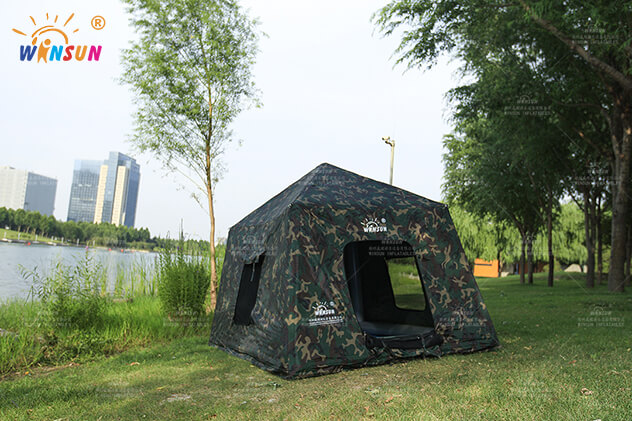 Double Layers Outdoor Inflatable Camping Tent