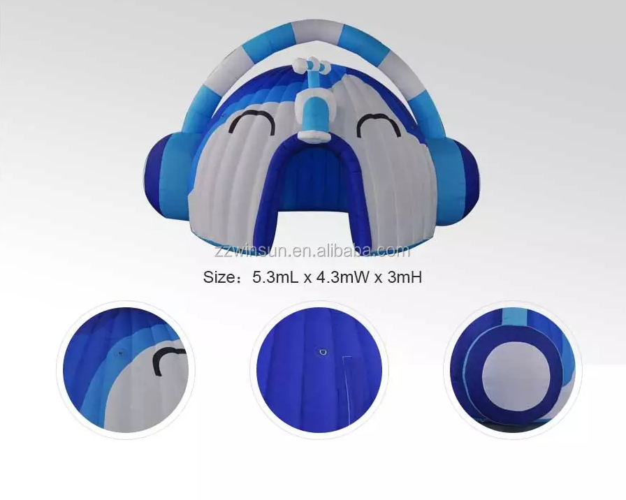 Rock Music Party Ideas Inflatable Earphone Archway