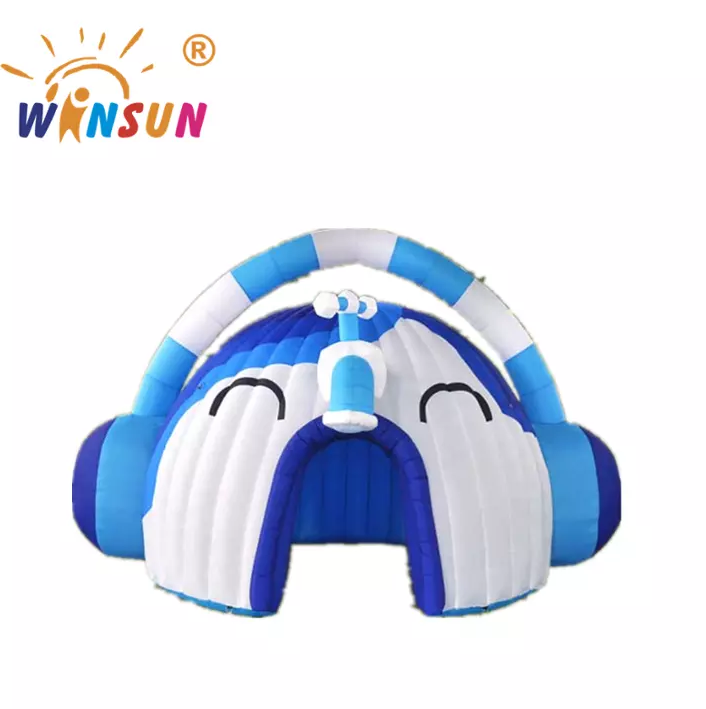 New Design Inflatable Earphone Cartoon Characters