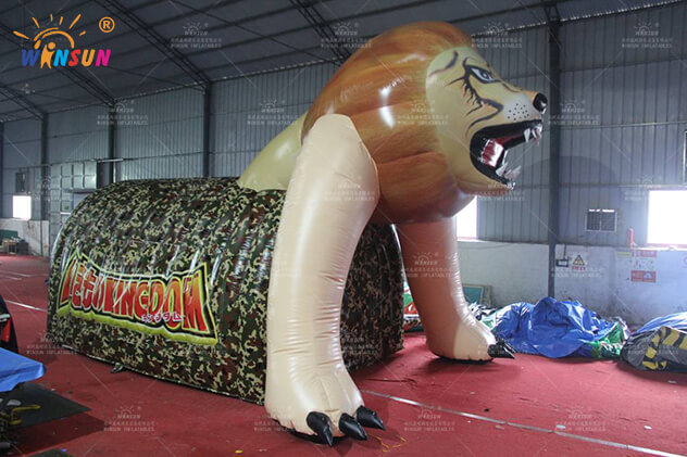 Inflatable Lion Tunnel Tent