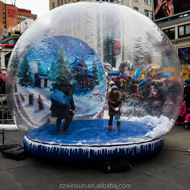 snow globe clear inflatable dome tent