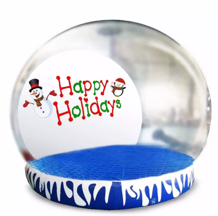 Christmas Vacation Inflatable Snow Globe Bubble Dome Tent