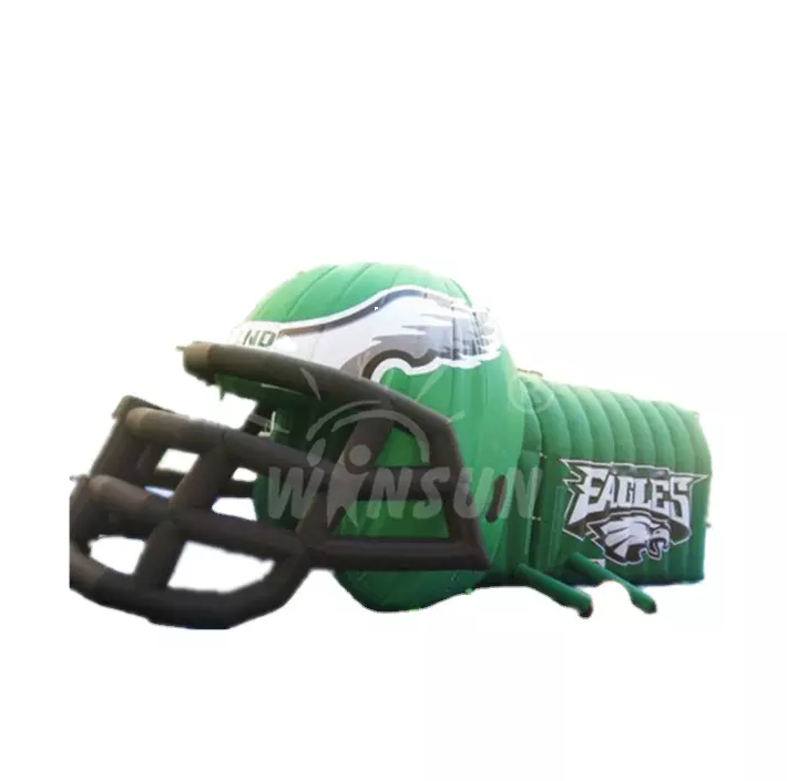 Hot Inflatable Game Sports Helmet With Tunnel Tent