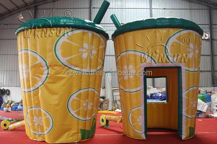 Commercial Inflatable Lemonade Concession Stand Tent