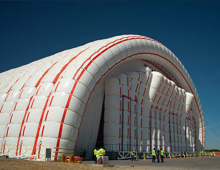 Sealed Airtight Pneumatic Hangars for Public Structure