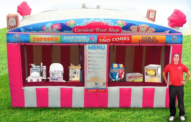 Inflatable Fun Food Booth Tent for Outdoor Use