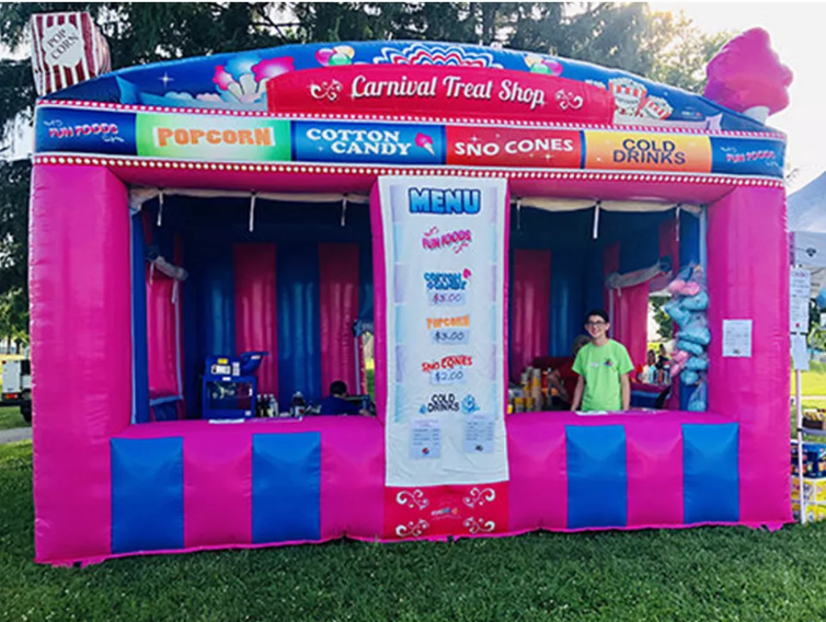 Inflatable Fun Food Booth Tent for Outdoor Use