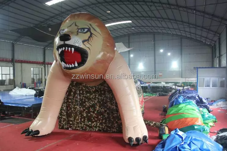 Factory Price Inflatable Lion Tunnel Tent