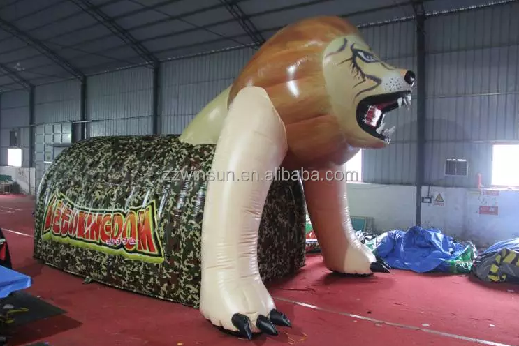 Inflatable Competition Channel Tunnel for Advertising