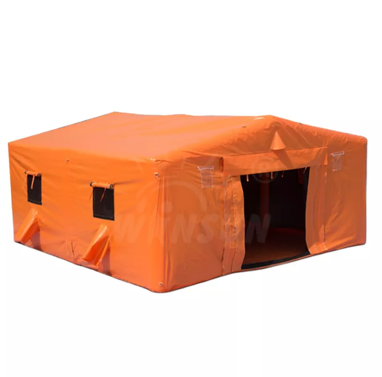 inflatable emergency relief tent