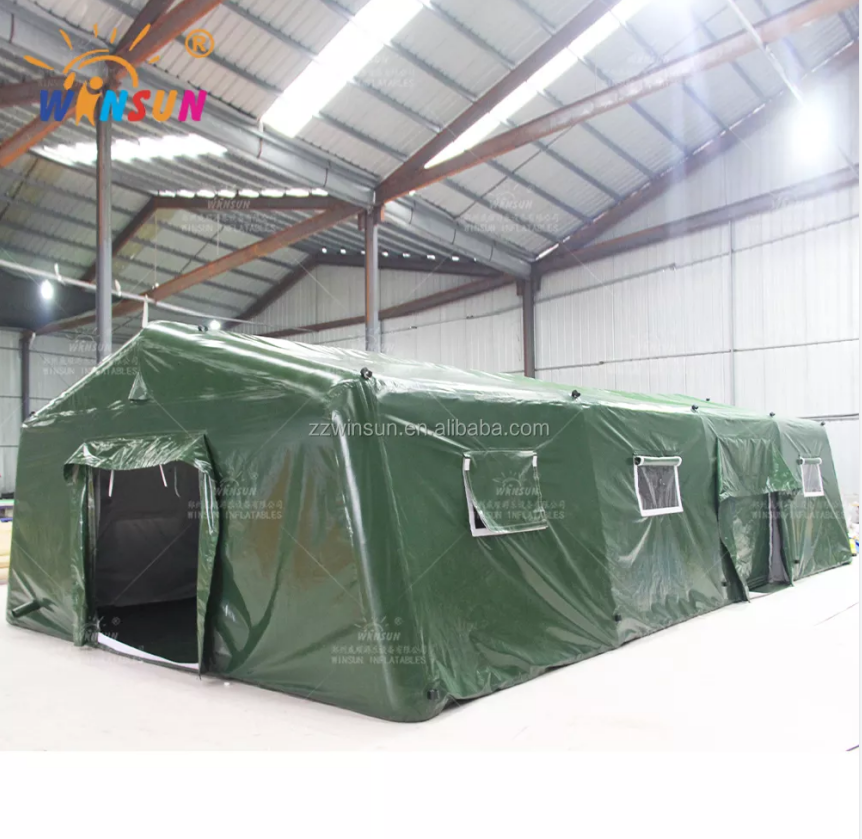 Inflatable Rapid Deployment Military Tent for emergency shelter