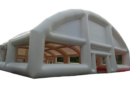 Inflatable sport dome tent