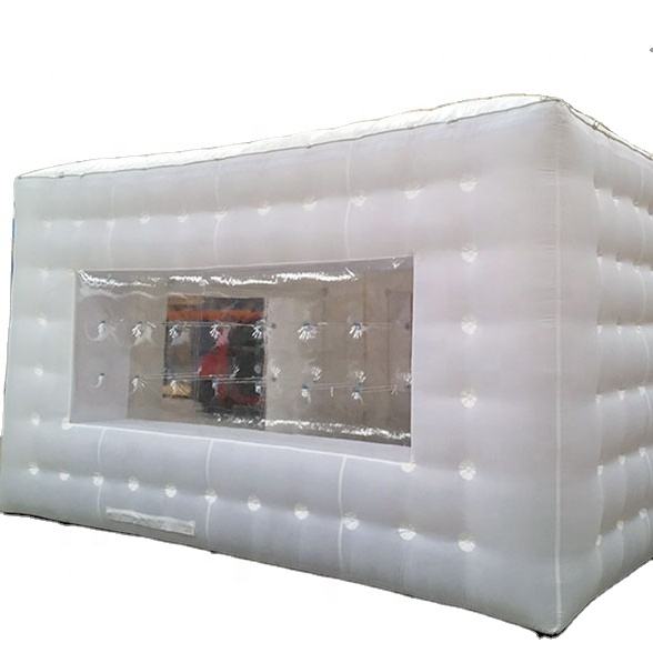 Square Cube Building Inflatable White Tent