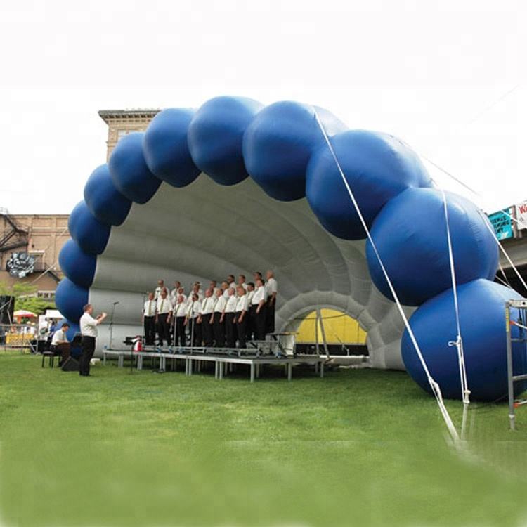 Inflatable stage cover tent for concert
