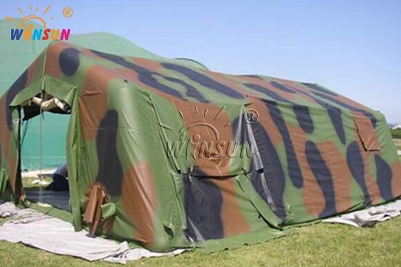 inflatable emergency relief tent