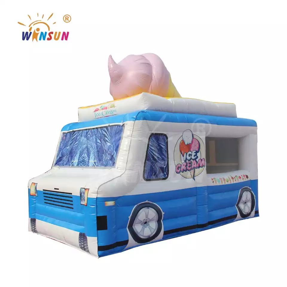 Inflatable ice cream booth Dining car tent