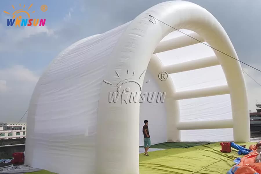 Inflatable concert tent for event