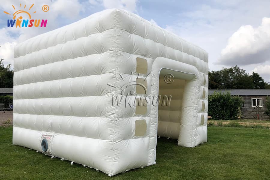 Inflatable cube party nightclub tent