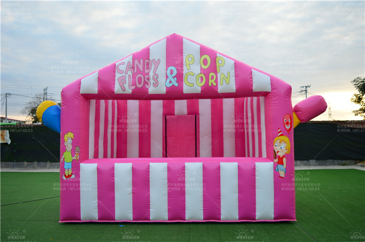 Portable inflatable candy floss store